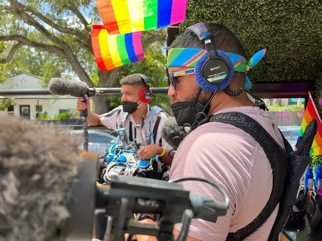 Max Rivera recording on location in South Florida